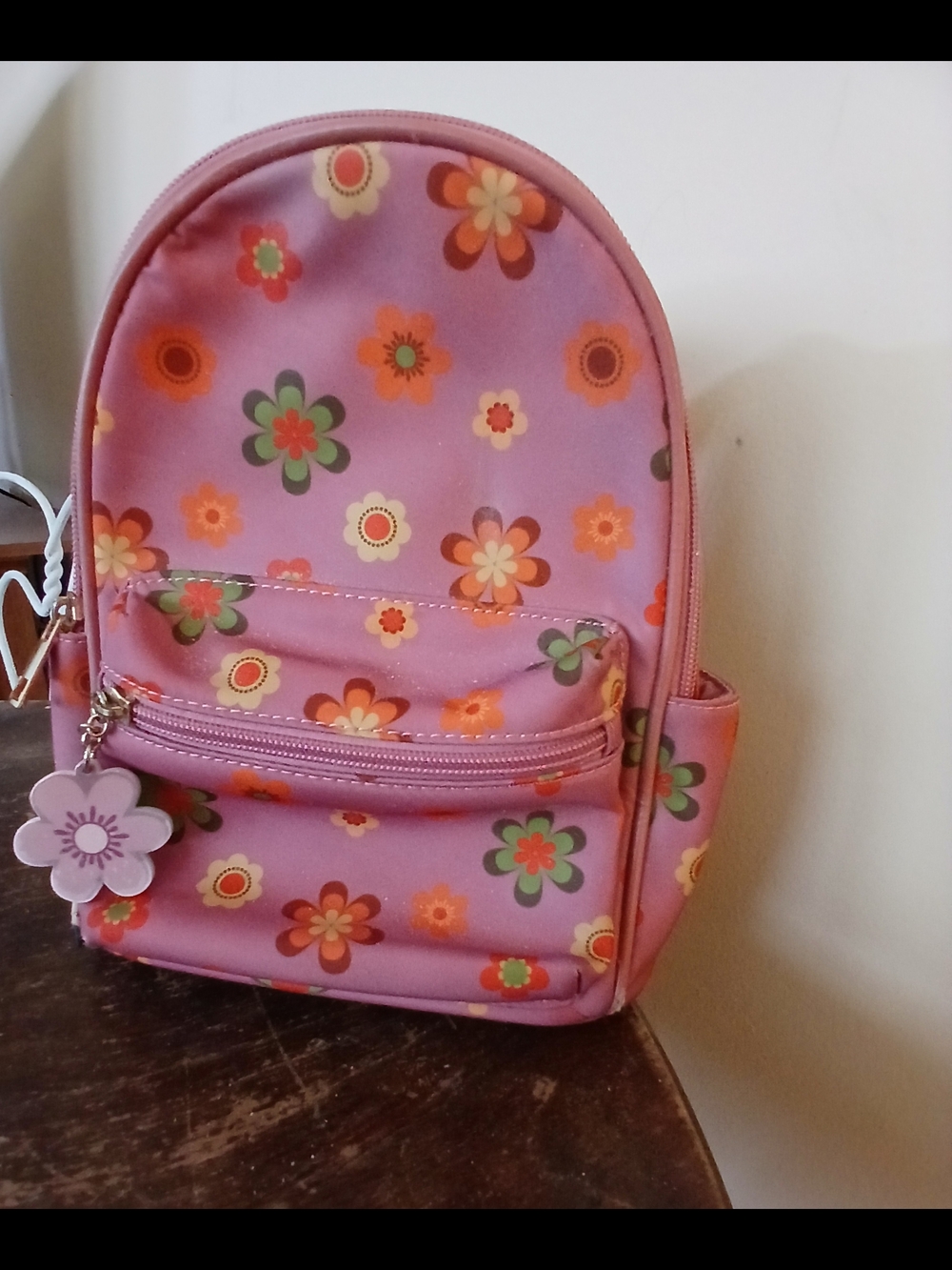 Pink Flower Backpack